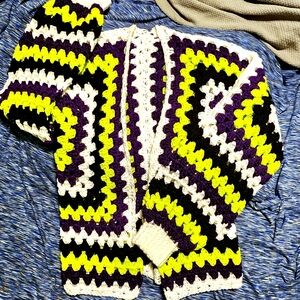 Crochet Cardigan HALLOWEEN Themed